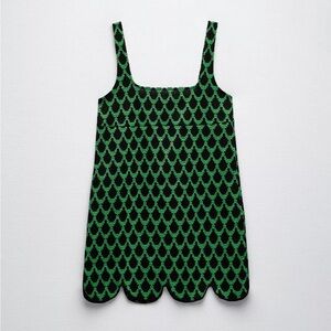 Zara Short Jacquard Dress